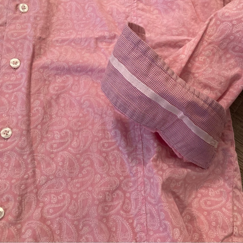 First Point Pink Button Down Xl Euc - image 2